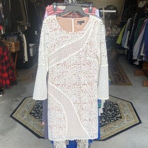 JAX Black Label lace over dress with nude lining!